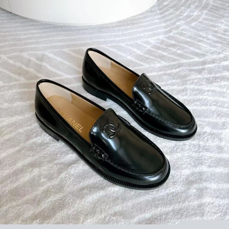 Ch*el leather shoes